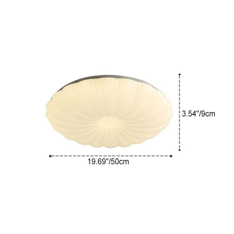 Modern Minimalist Shell Acrylic LED Flush Mount Ceiling Light