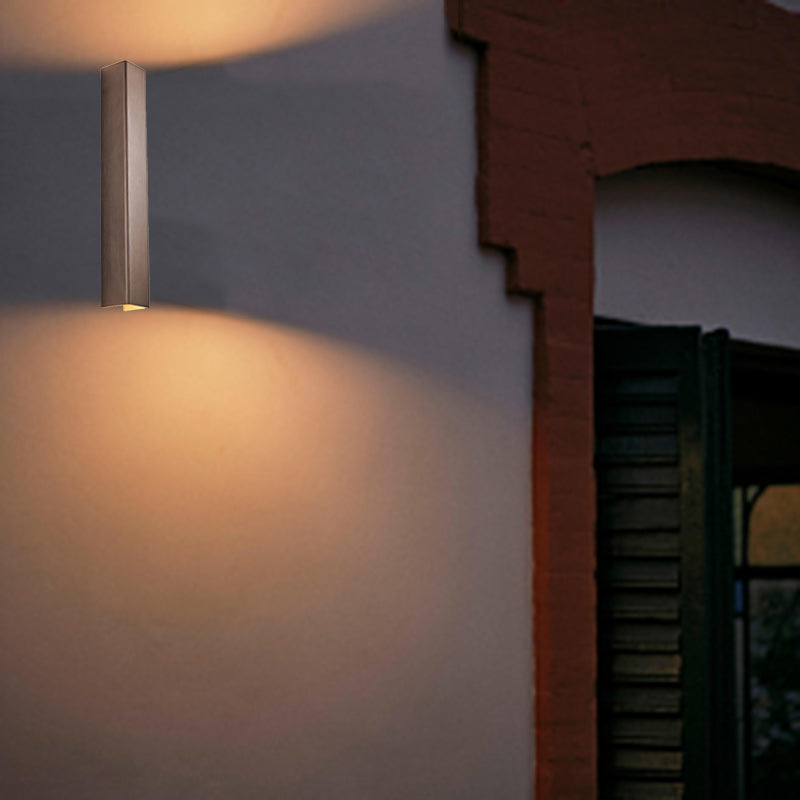 Lámpara Aplique de Pared LED de Aluminio Rectangular Minimalista Moderna para Dormitorio 