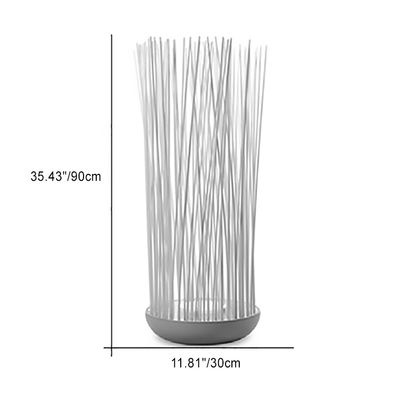 Lumière paysagère à LED linéaire en acier inoxydable étanche créatif contemporain avec fibre optique en forme de queue de poisson pour jardin 