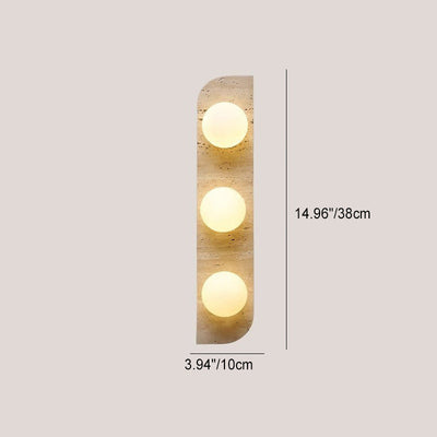 Moderne minimalistische rechteckige Steinglas 1/2/3 Licht Wandleuchte Lampe für Schlafzimmer 