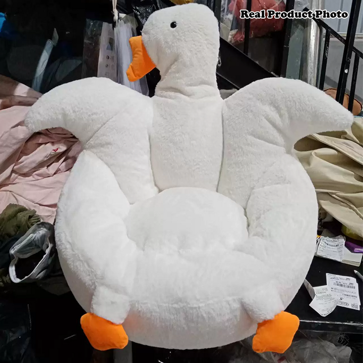 Contemporary Creative Kids Faux Rabbit Fur EPS EPP Goose Shaped Sofa Backrest Armrest For Living Room