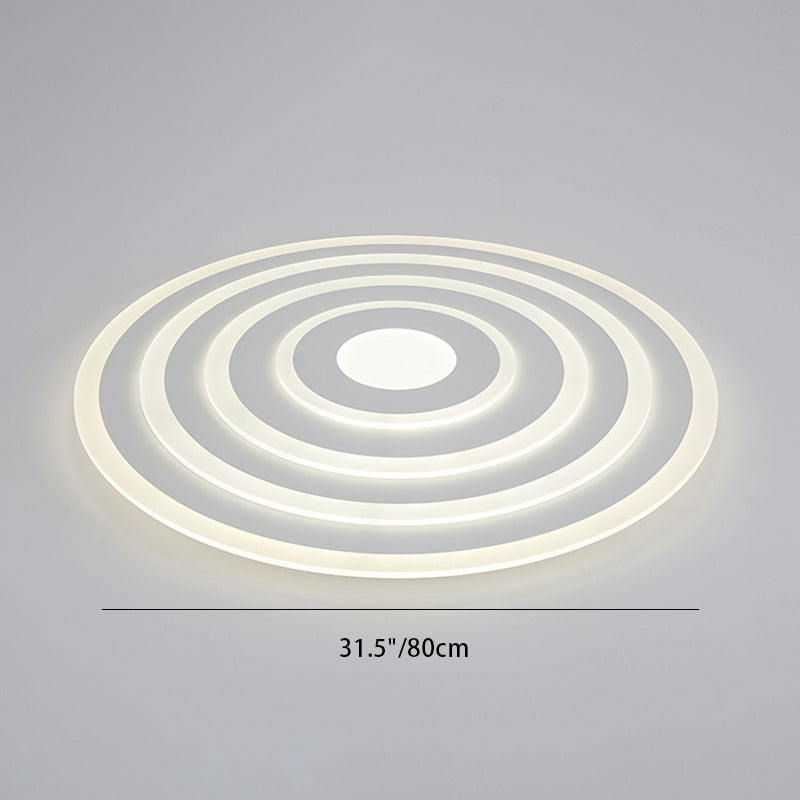 Moderne unbedeutende runde Eisen-Acryl-LED-Deckenleuchte für Schlafzimmer 