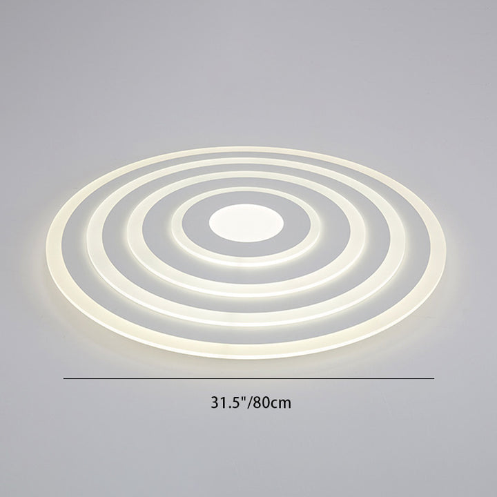 Moderne unbedeutende runde Eisen-Acryl-LED-Deckenleuchte für Schlafzimmer 