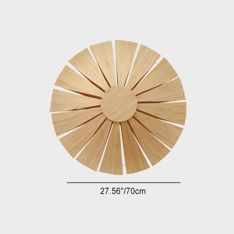 Applique murale 1 lumière en bambou rond chinois traditionnel avec faux parchemin pour chambre 