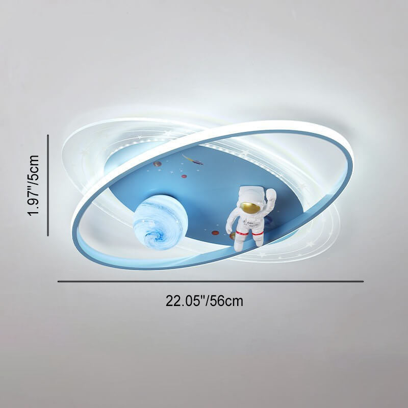Kinder Kreative Cartoon Astronaut Mond Acryl LED Kinder Deckenleuchte 
