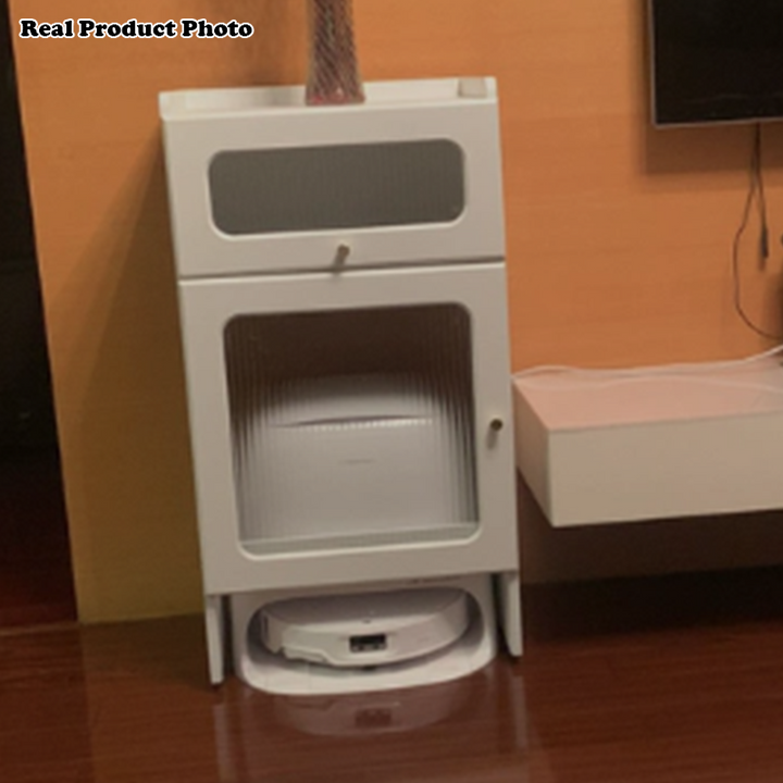 Mesa auxiliar nórdica contemporánea con franjas de vidrio, tablero y aglomerado, armario 1/2 con ruedas silenciosas para sala de estar 