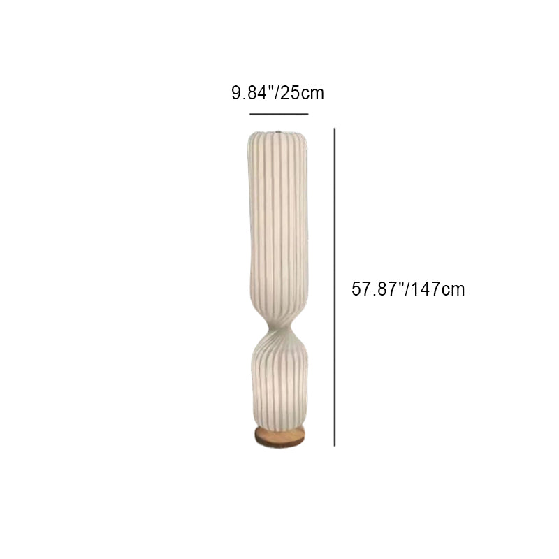 Minimalist Fabric Column 1-Light Standing Floor Lamp