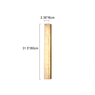 Moderne minimalistische Streifen Kupfer Marmor LED Wandleuchte Lampe für Wohnzimmer 