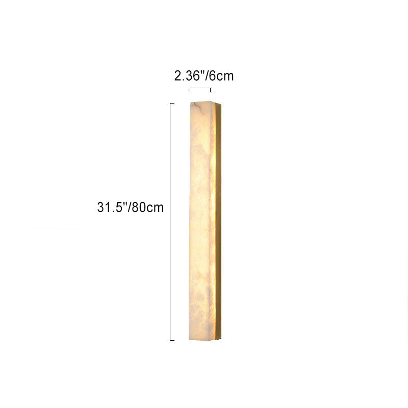 Moderne minimalistische Streifen Kupfer Marmor LED Wandleuchte Lampe für Wohnzimmer 