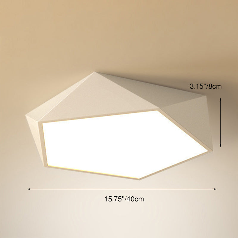 Éclairage encastré à DEL à 1 lumière à géométrie simple 