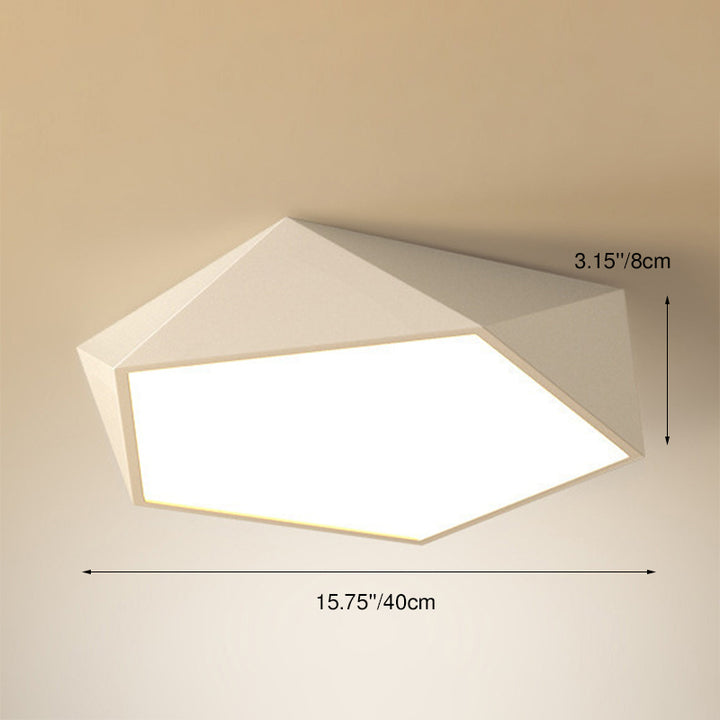 Éclairage encastré à DEL à 1 lumière à géométrie simple 