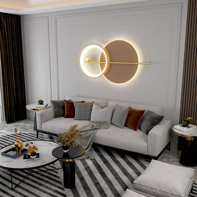 Moderne minimalistische runde Eisen Acryl LED Wandleuchte Lampe für Schlafzimmer 