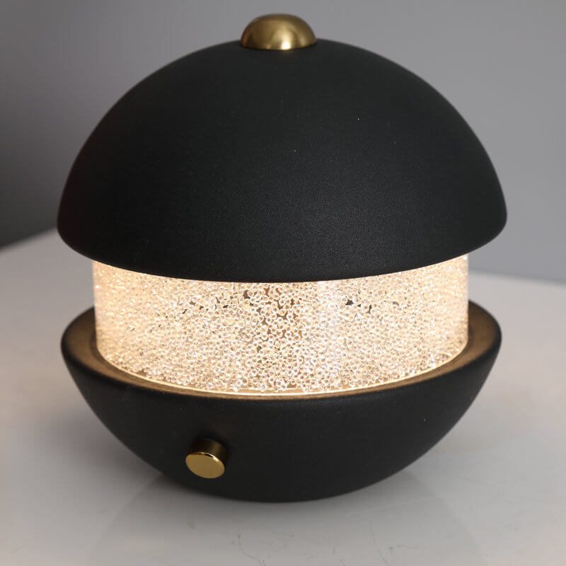 Moderne kreative einfache runde LED-Tischlampe aus Metall 