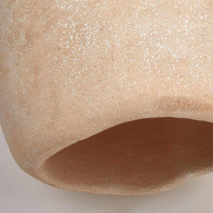 Lámpara colgante de 1 luz de imitación de piedra irregular japonesa tradicional para sala de estar 