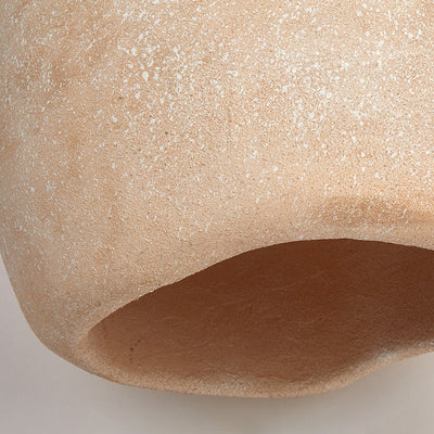 Traditional Japanese Irregular Imitation Stone 1-Light Pendant Light For Living Room