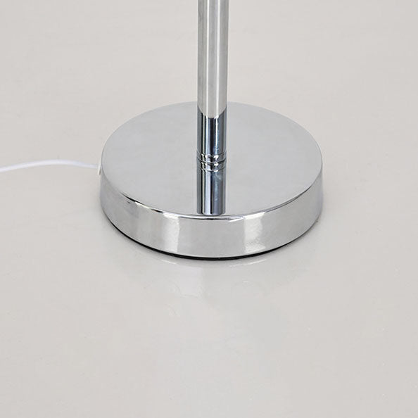 Lampe de table LED en verre et fer USB champignon rond créatif contemporain pour salon 