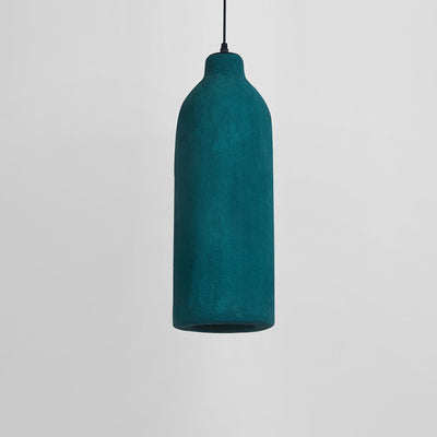 Contemporary Scandinavian Polystyrene Bottle 1-Light Pendant Light For Dining Room