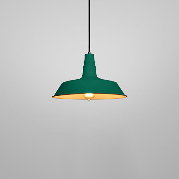 Zeitgenössische industrielle runde Eisen 1-Licht Pendelleuchte für das Wohnzimmer 