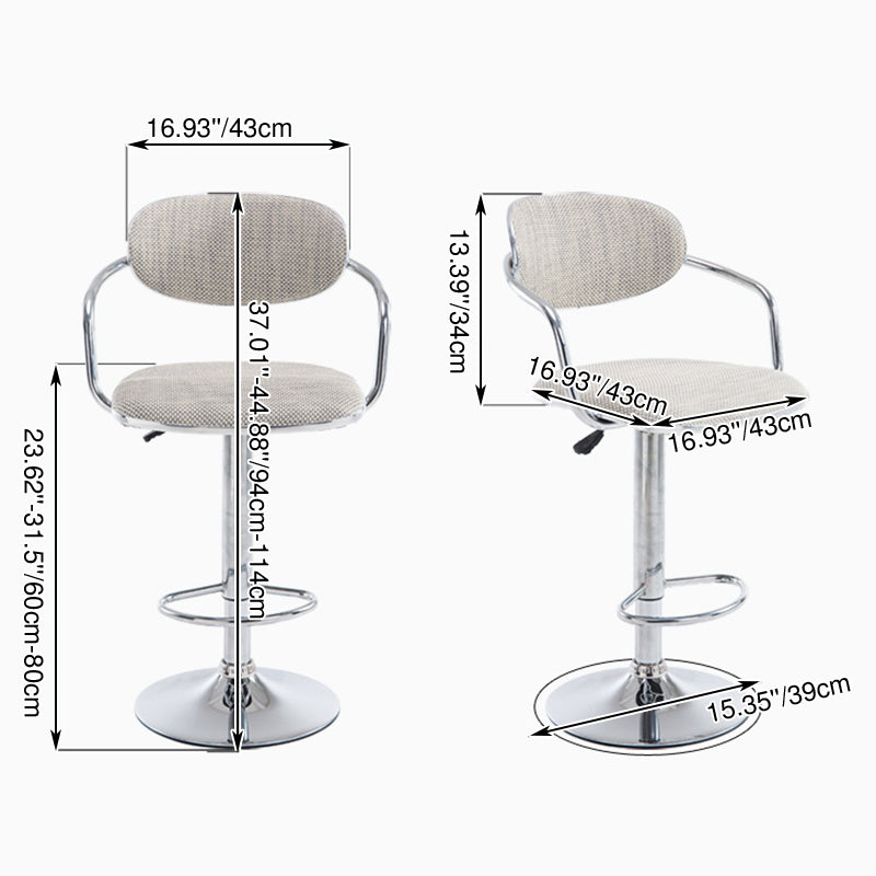 Contemporary Scandinavian Half Round PVC Wicker Plywood Iron Bar Stool Backrest For Dining Room