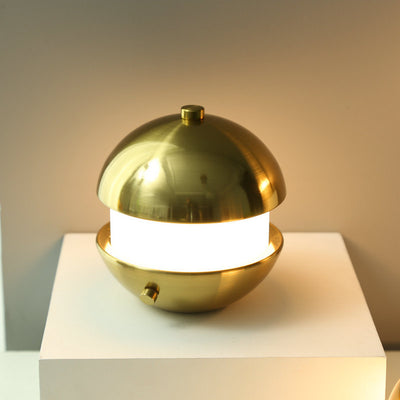 Moderne kreative einfache runde LED-Tischlampe aus Metall 