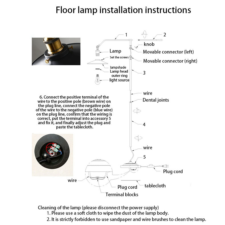 Zeitgenössische industrielle zylindrische Stehlampe mit langem Arm aus Eisen mit 1 Licht für Schlafzimmer 