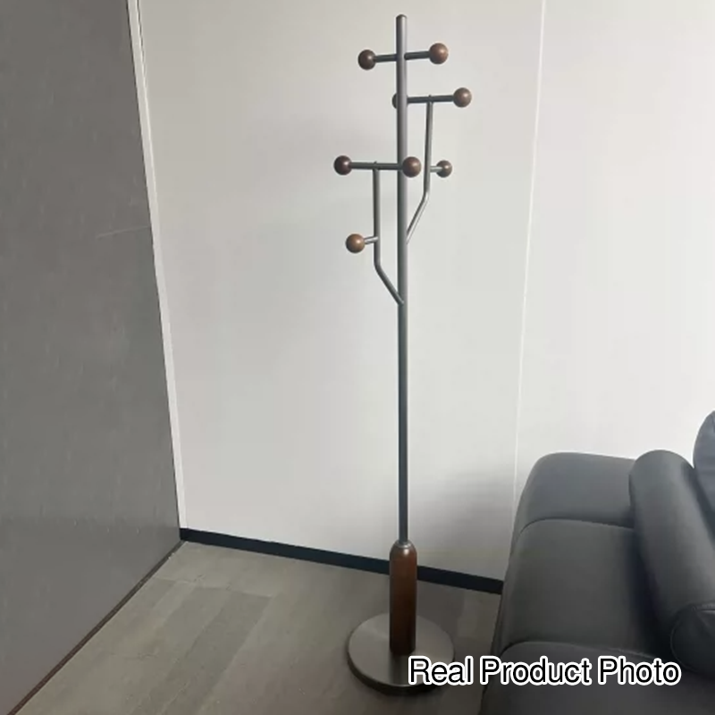 شجرة قاعة كروية بشكل شجرة بأسلوب عصري بسيط، أسطوانية من الخشب الصلب والمطاط وخشب المطاط والفولاذ المقاوم للصدأ والرخام لغرف النوم والمداخل 