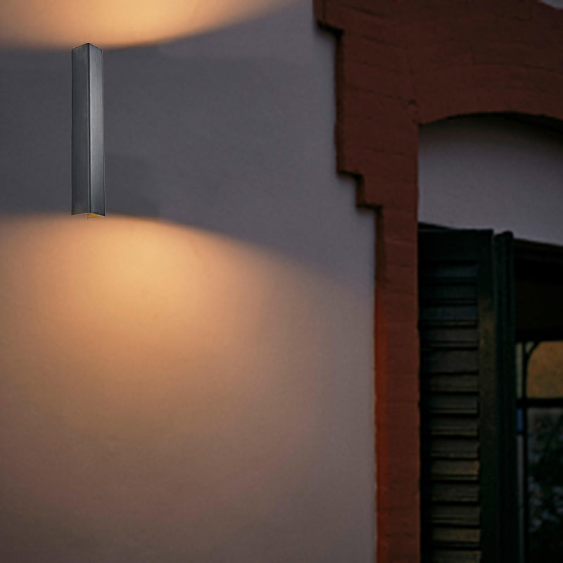 Lámpara Aplique de Pared LED de Aluminio Rectangular Minimalista Moderna para Dormitorio 