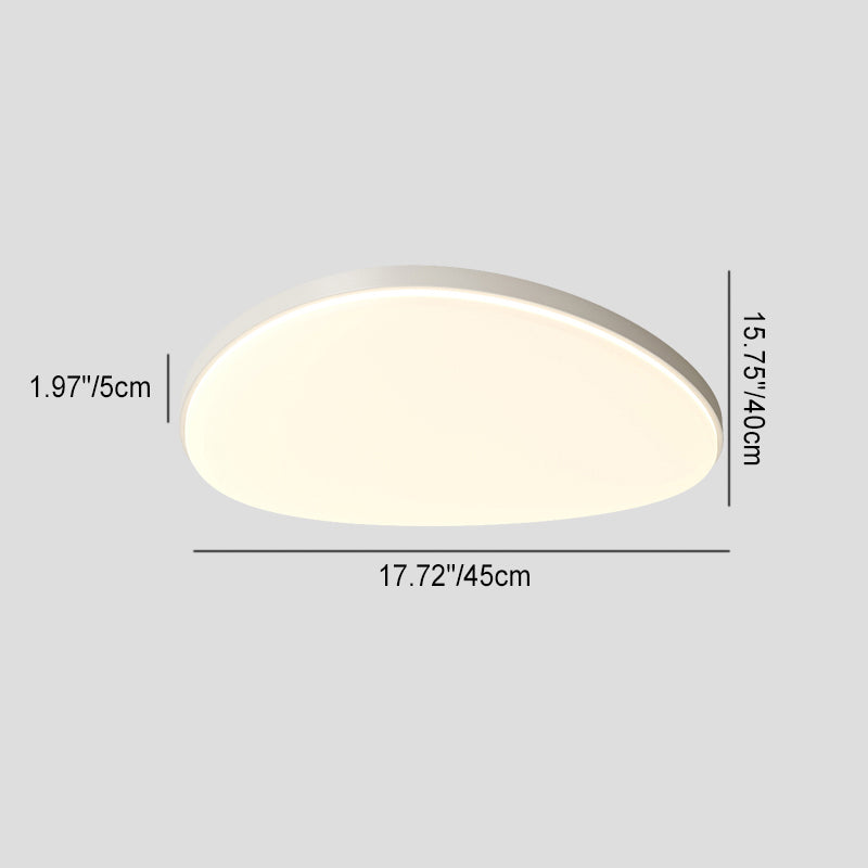 Plafonnier LED moderne minimaliste en fer acrylique rond triangle pour salon 