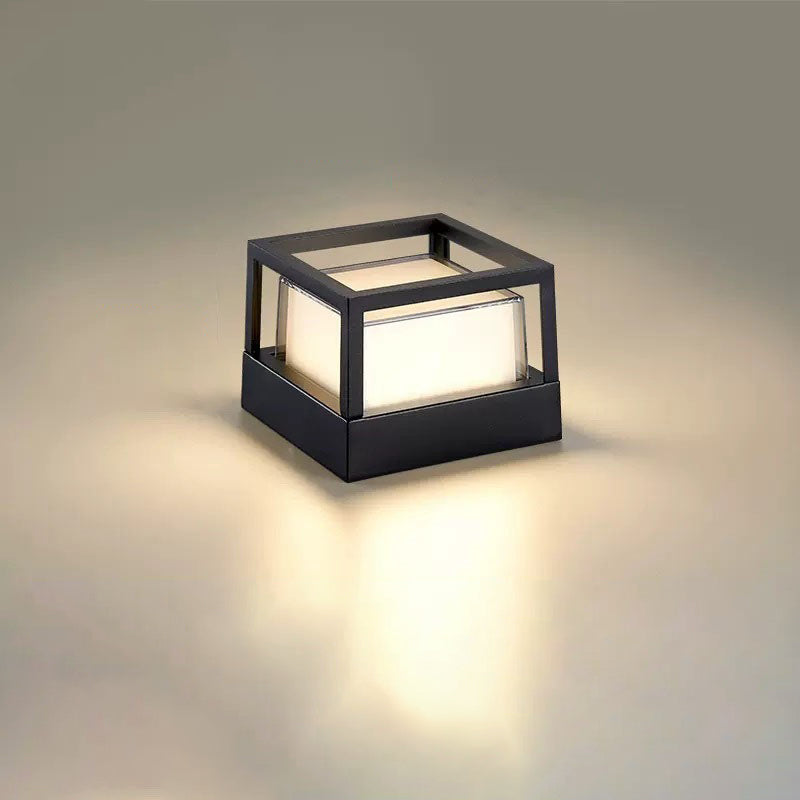 Industrielle wasserdichte Aluminiumzylinder LED Außenrasen Landschaftsleuchte 