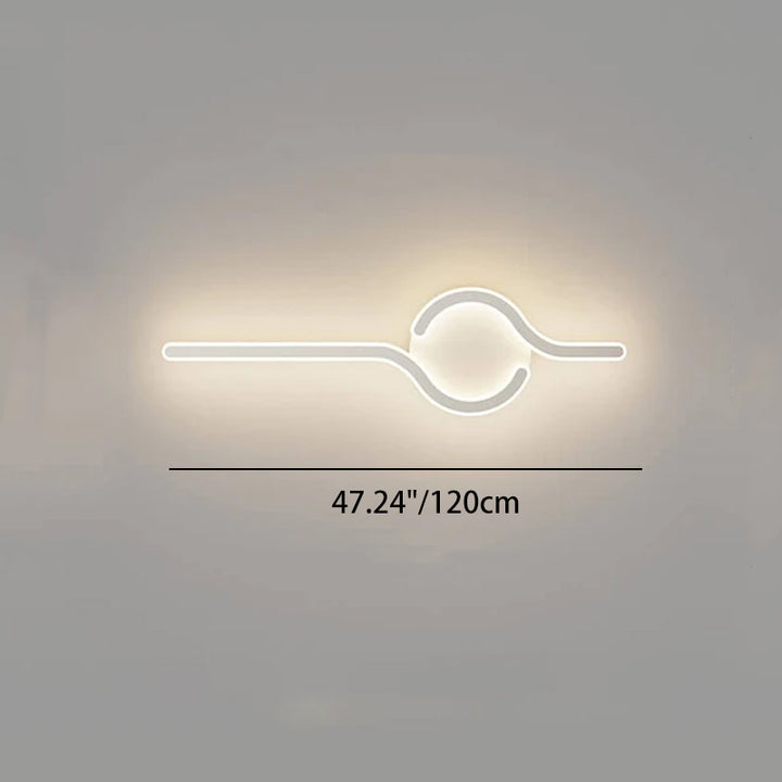 Moderne Acryl Kreative Tai Chi Design LED Wandleuchte 