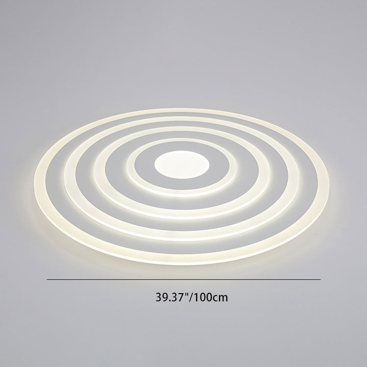 Moderne unbedeutende runde Eisen-Acryl-LED-Deckenleuchte für Schlafzimmer 