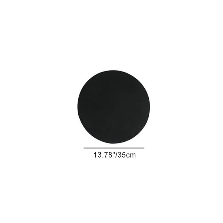 Moderne minimalistische runde Eclipse Eisen LED Wandleuchte Lampe für Wohnzimmer 