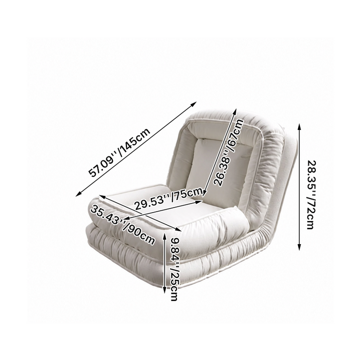 Modern Minimalist Rectangle Chenille Iron Accent Chair Backrest For Living Room