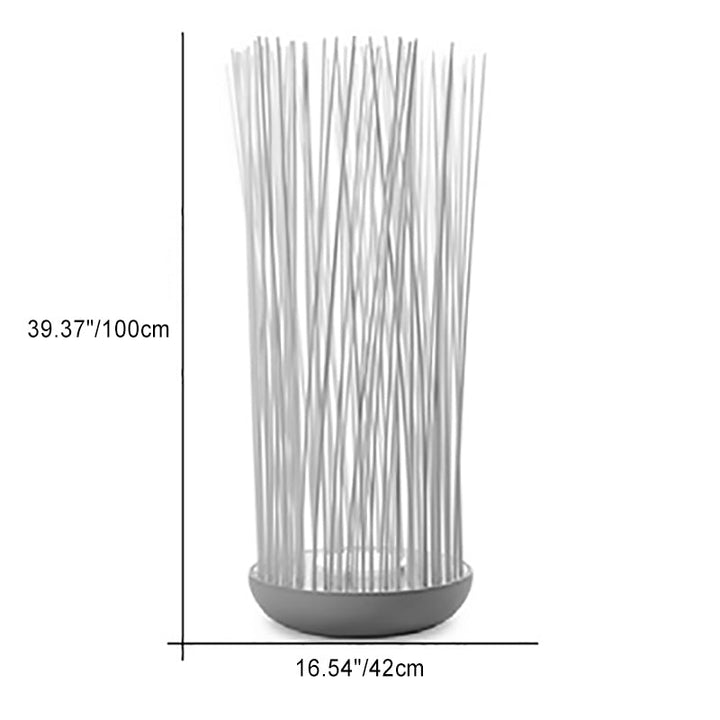 Lumière paysagère à LED linéaire en acier inoxydable étanche créatif contemporain avec fibre optique en forme de queue de poisson pour jardin 
