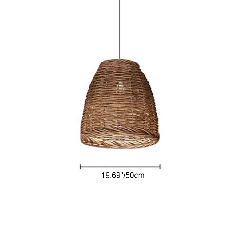 Traditionelle zylindrische Pendelleuchte im Landhausstil mit 1 Licht im Grasranken-Design für das Wohnzimmer 