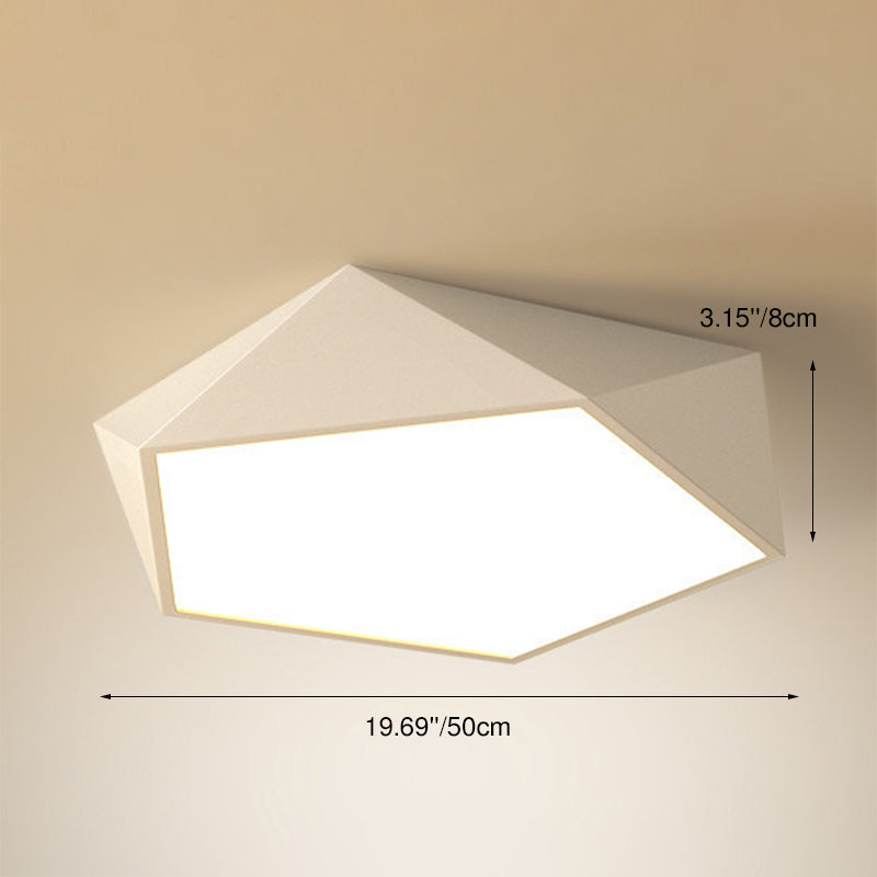 Éclairage encastré à DEL à 1 lumière à géométrie simple 