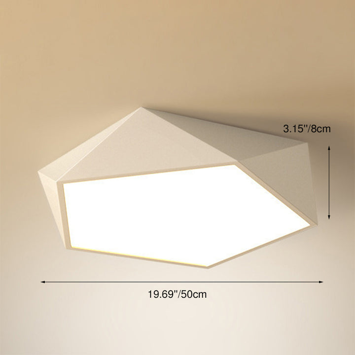 Éclairage encastré à DEL à 1 lumière à géométrie simple 
