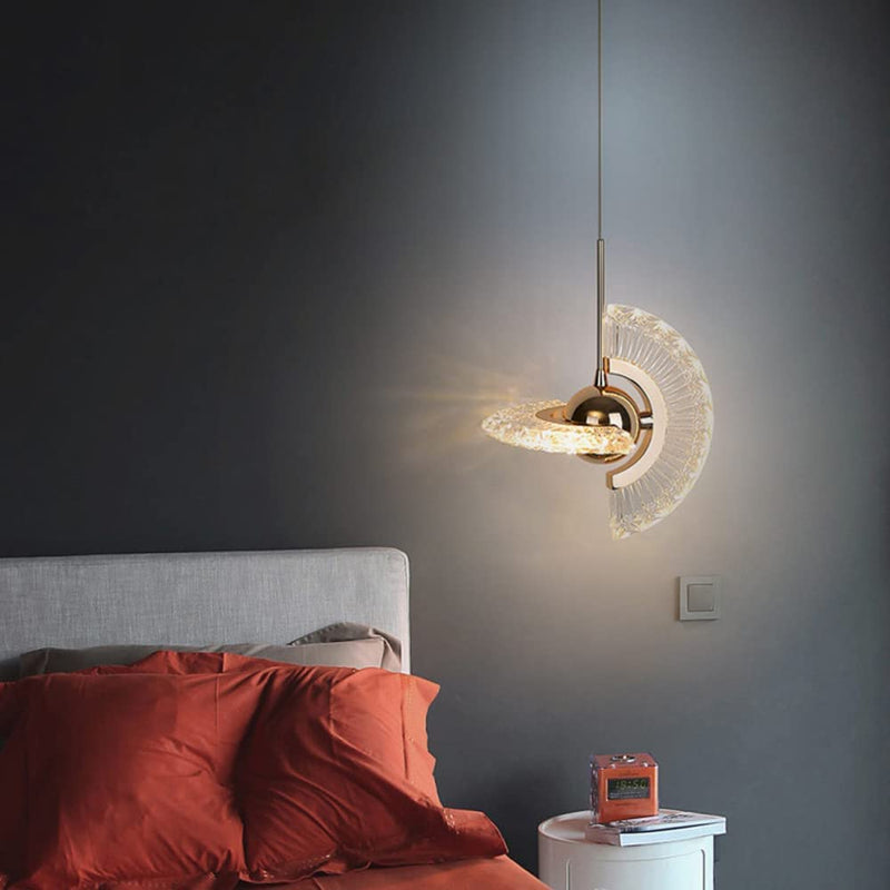 Lustre LED contemporain de luxe avec abat-jour en acrylique rotatif en forme de croix pour salon 
