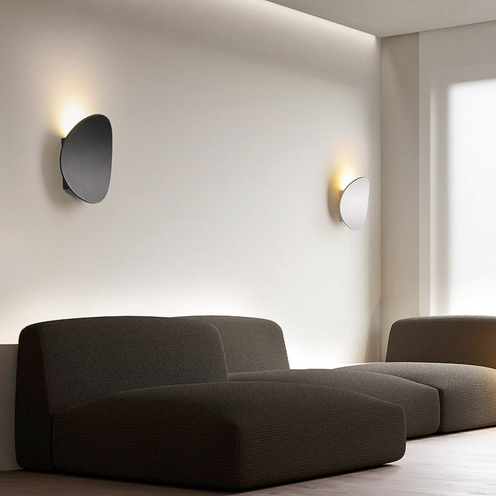 Applique murale LED ronde incurvée minimaliste moderne en aluminium 