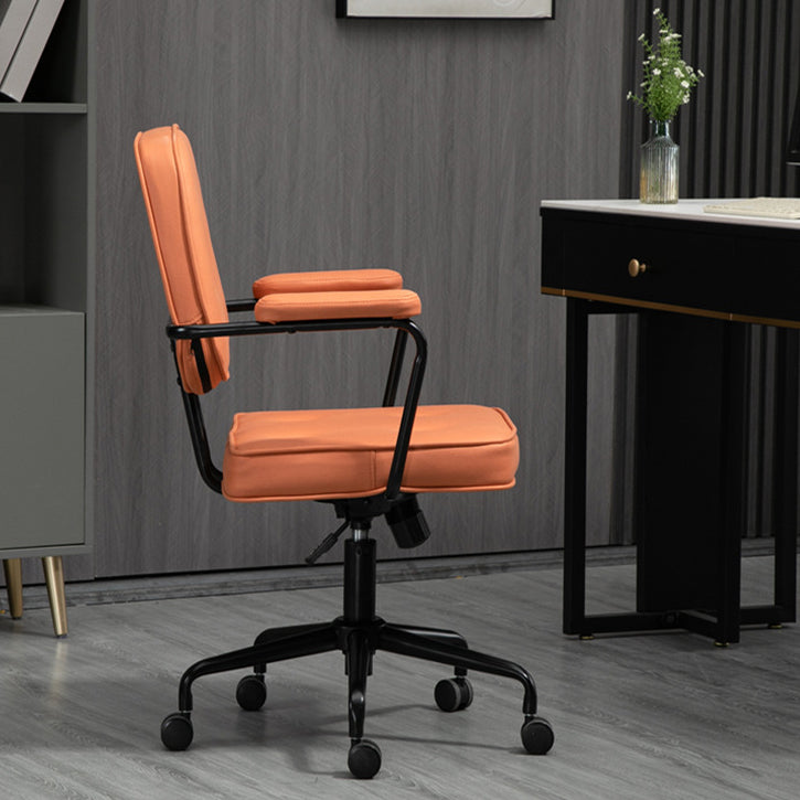 Zeitgenössischer skandinavischer Stoff Holz Schwamm SGS Stahl Nylon quadratischer Schreibtischstuhl Rückenlehne Armlehne verstellbar für Home Office 