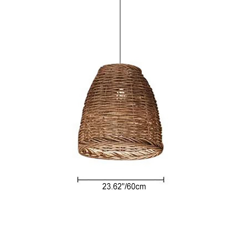 Traditionelle zylindrische Pendelleuchte im Landhausstil mit 1 Licht im Grasranken-Design für das Wohnzimmer 