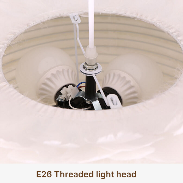 Modern Minimalist Feather Iron 1-Light Heart Shade Pendant Light for Living Room