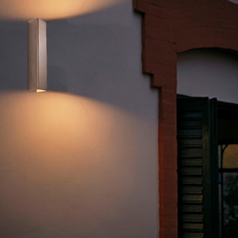 Lámpara Aplique de Pared LED de Aluminio Rectangular Minimalista Moderna para Dormitorio 