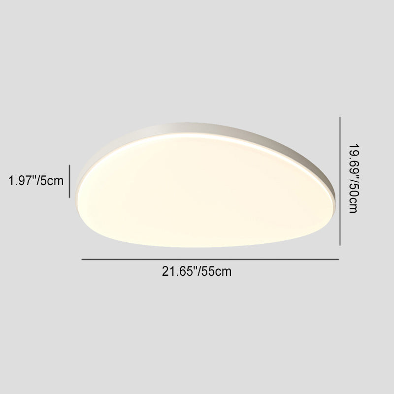 Plafonnier LED moderne minimaliste en fer acrylique rond triangle pour salon 