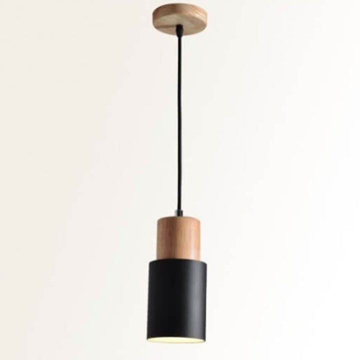 Nordic Macaron Zylinder Aluminium 1-Licht Einzel-LED-Pendelleuchte 