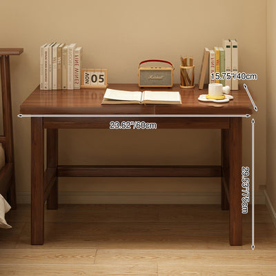 Modern Minimalist Rectangular Pine Wood End Table 1-Tier For Living Room