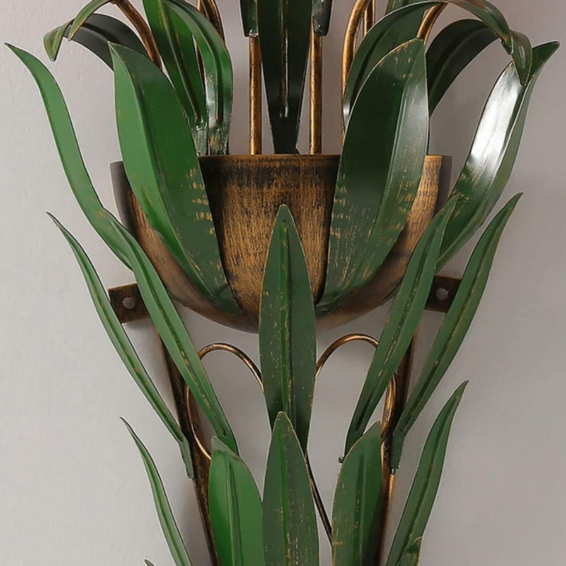 Zeitgenössische kreative Tulpen-Milchglas-Schirm-Eisen-Rahmen 6-Licht-Wandleuchte Lampe für Wohnzimmer 