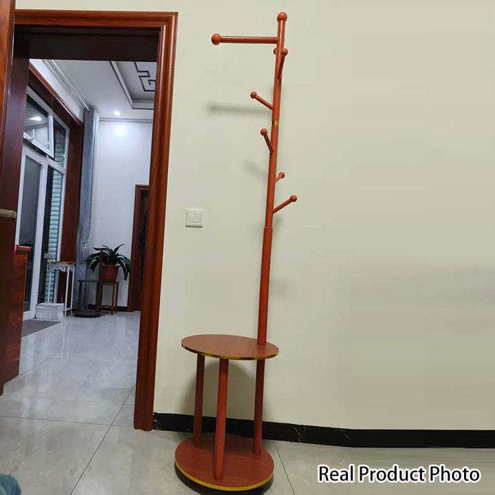 Moderner minimalistischer zylindrischer Baumzweig aus Kiefernholz, mitteldichte Faserplatte, beweglicher Flurbaum, 2-stufig für Schlafzimmer &amp; Eingangsbereiche 