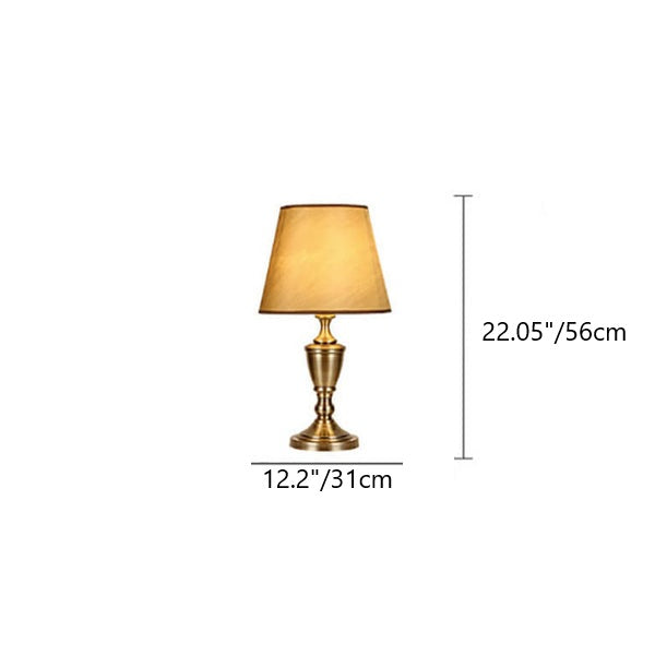 Lampe de sol sur pied à 1 lumière en tissu vintage nordique avec cône en matériel 