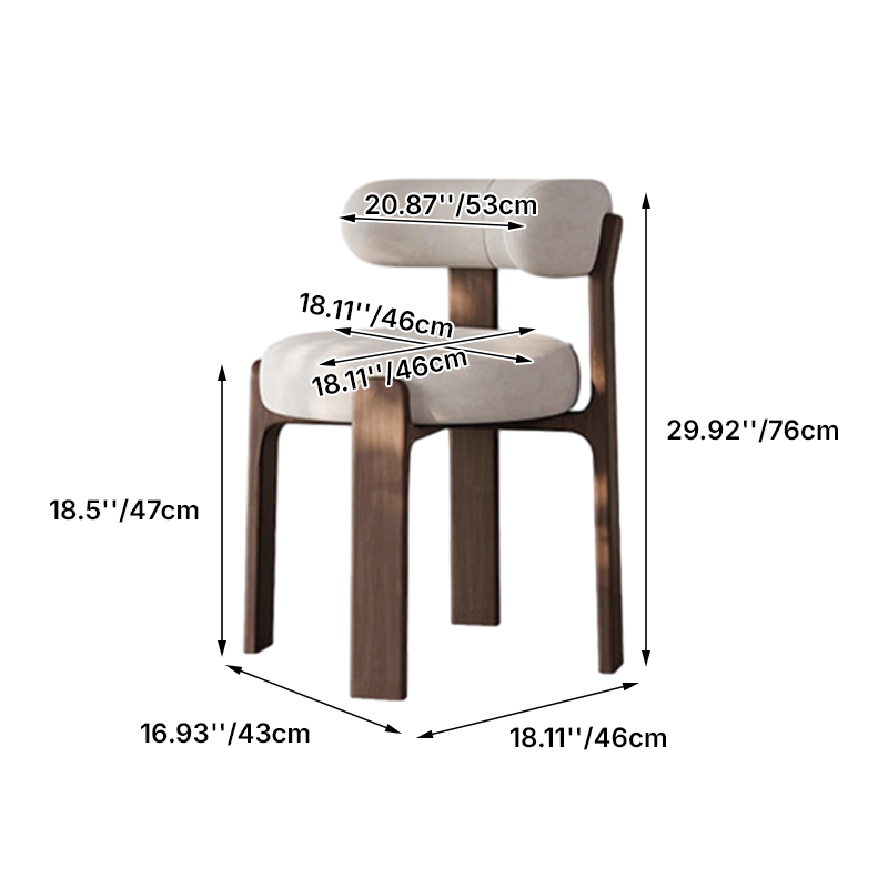 Dossier de chaise de salle à manger en éponge, style vintage traditionnel, en bois massif et coton-lin, pour salle à manger 